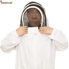 Revestimento econômico da abelha com vestuário de proteção Zippered S-2XL dos apicultor da capa
