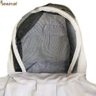O terno da proteção da abelha do mel de Terylene caçoa o vestuário de proteção da apicultura com véu redondo