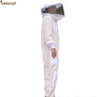 Véu redondo terno ventilado do algodão do depositário da abelha do revestimento dos equipamentos da apicultura