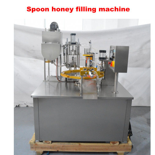 C.A. 380V Honey Spoon Filling Machine automático do controle do PLC