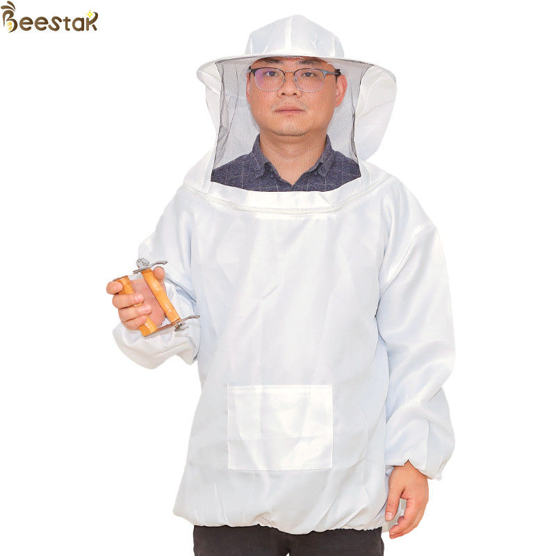 Revestimento ventilado redondo da abelha com cerco do terno da roupa da apicultura do véu