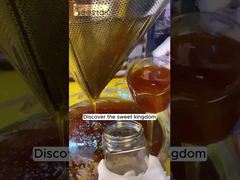 Mel natural de várias flores amarelo claro de qualidade alimentar