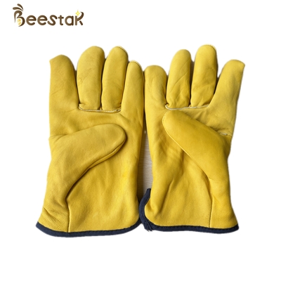 comprar Cor amarela das luvas mornas grossas novas do estilo para que a apicultura proteja apicultor fabricação em linha