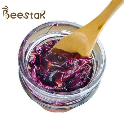 comprar Mel cru puro Mel natural de abelha Sem aditivos Rosa Petal Jam Com Mel Molho de Chá Rosa Saborizado Mel fabricação em linha