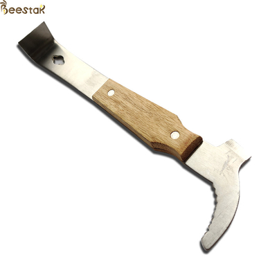 comprar Ferramentas de aço inoxidável duráveis de alta qualidade da colmeia da apicultura com o punho de madeira para a colmeia fabricação em linha
