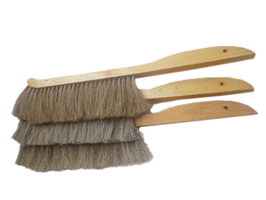 comprar Venda a quente de duas fileiras de pêlo de cavalo escova de abelha alça de madeira para apicultores fabricação em linha