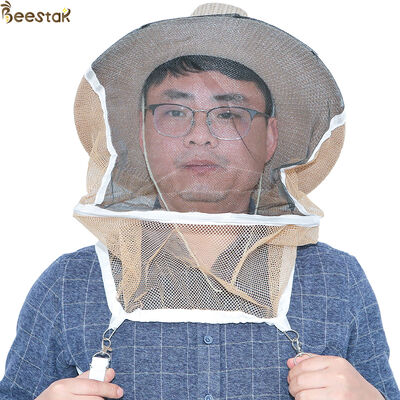 comprar Cowboy Style Brown Color Free Size Beekeeping Hat Bee Protect Hat for Anti Bee Protection fabricação em linha