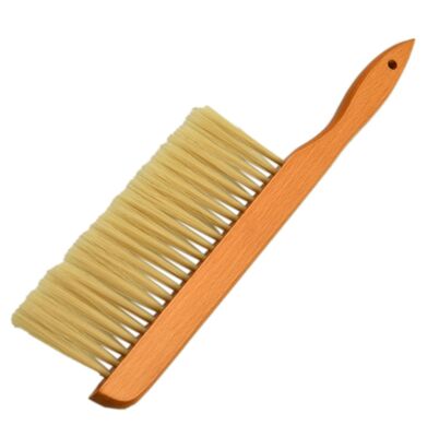comprar Escova de abelha de fibra de linha única com alça de madeira para apicultura suave fabricação em linha