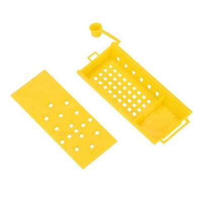 comprar Caixa de abelha da rainha de plástico amarelo 8.2*3.7cm para sistema de criação da rainha de abelhas Apicultor fabricação em linha