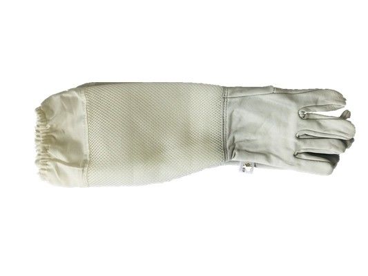 comprar Luvas ventiladas brancas para as luvas brancas da pele de carneiro da apicultura com o punho ventilado macio branco fabricação em linha