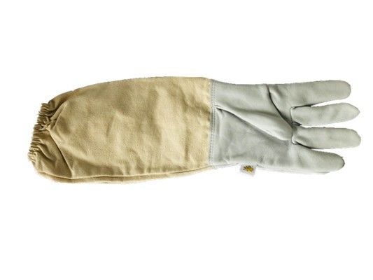 comprar Luvas econômicas da prova de Sting da pele de carneiro branca da cor para a utilização da apicultura fabricação em linha