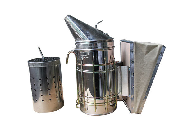 comprar O fumador galvanizado da abelha com lata interna M And L faz sob medida do fumador da colmeia da abelha fabricação em linha
