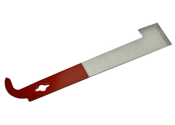 comprar Ferramenta de aço inoxidável por atacado da colmeia com equipamento vermelho da colmeia da abelha do gancho de J para a apicultura fabricação em linha