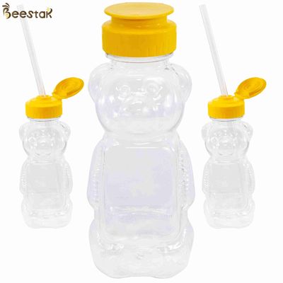 comprar 300g de alta qualidade por atacado Honey Jar And Spoon Plastic Honey Bear Bottles vazio fabricação em linha