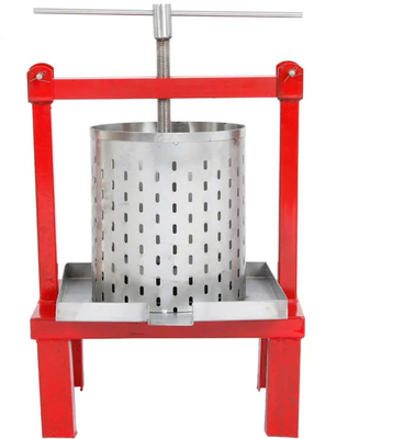 Cor vermelha Honey Wax Presser Press Machine de aço inoxidável para Honey Pressing