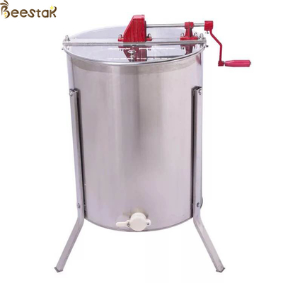 4 quadro 201 Honey Extratora With Metal Stand de aço inoxidável, porta, e manual da tampa