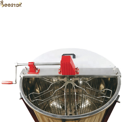 6 quadros de aço inoxidável extractor de mel manual extractor de manivela de mão com pernas