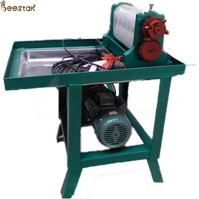 Electric beeswax foundation machine with aluminum alloy rollers for fast comb building in custom sizes