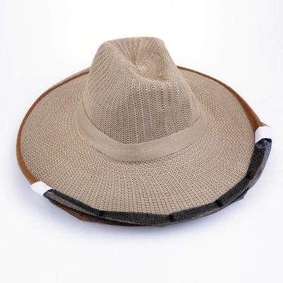 Chapéus da abelha da cor de Brown do estilo do vaqueiro para apicultor do tamanho livre