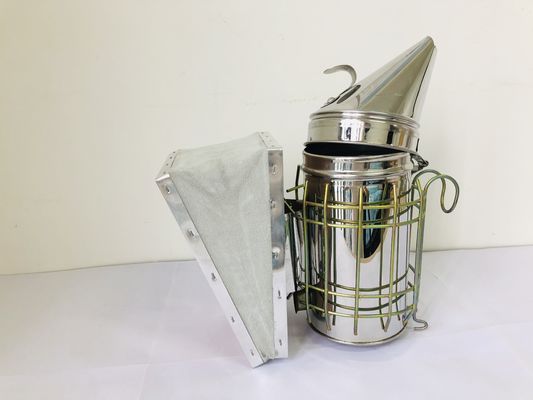 Fumador galvanizado da colmeia da abelha da apicultura estilo americano