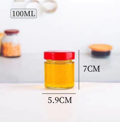 Tipo de vidro por atacado C 100ml da fábrica 750ml ao alimento vazio Honey Jars With Lid