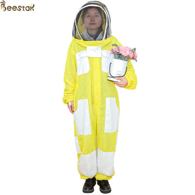 3 camadas Vestuário de apicultura amarelo Ventilado Apicultura Traje de apicultura